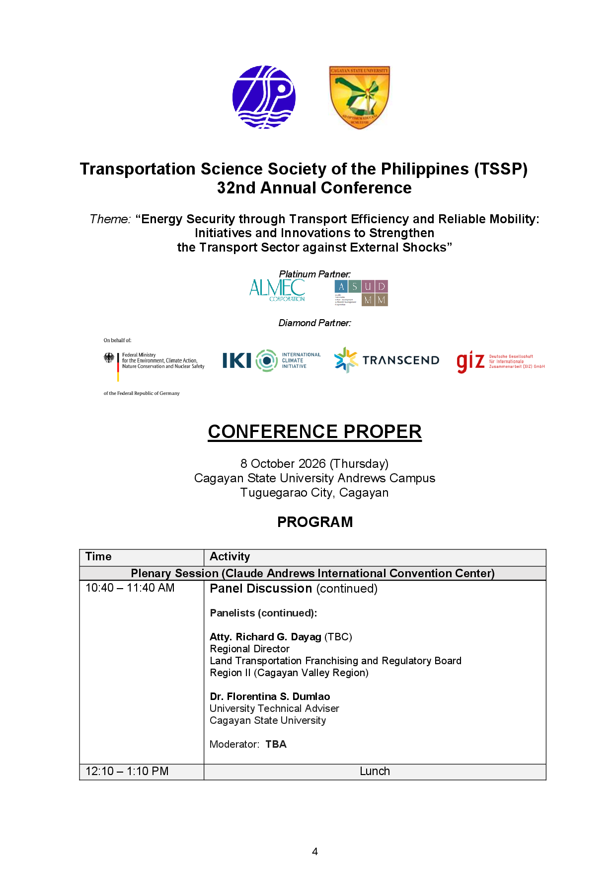 TSSP 32nd Conference-Program_DRAFT_v6_9-7-26-0004