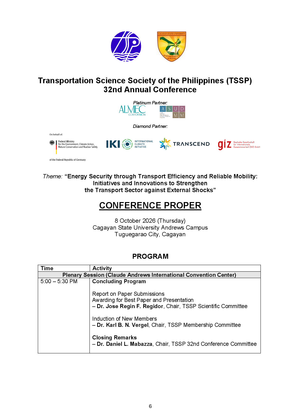 TSSP 32nd Conference-Program_DRAFT_v6_9-7-26-0006